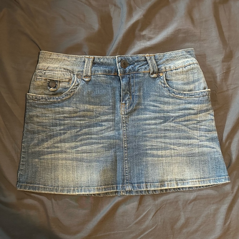 Hydraulic Denim Skirt size 7/8. Y2K